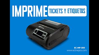 Impresora térmica de tickets y etiquetas ECMP300 [upl. by Nierman]