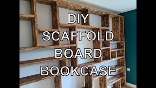 DIY Scaffold Board Bookcase  Lockdown project [upl. by Noramac739]