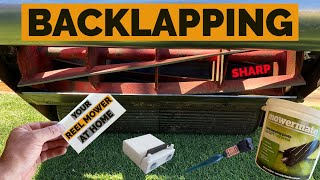 How to Backlap a CylinderReel Mower at home  Scott Bonnar  Rover backlapping [upl. by Trillbee]