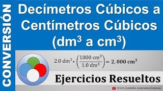 Conversión de Decímetros Cúbicos a Centímetros Cúbicos dm3 a cm3  Muy sencillo [upl. by Disharoon]