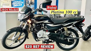 🔥Bajaj platina 100cc 2024 Model Details Review  Price Mileage Features  Platina 100 cc [upl. by Asenad]