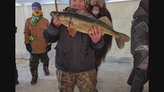 13yearold wins one of MNs biggest ice fishing contests [upl. by Katinka]