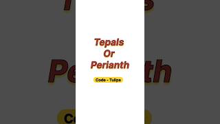 Tepals or perianth [upl. by Anaitit]