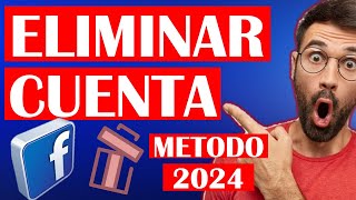 ✅Como ELIMINAR mi cuenta de FACEBOOK para siempre 2024 [upl. by Nnylg]