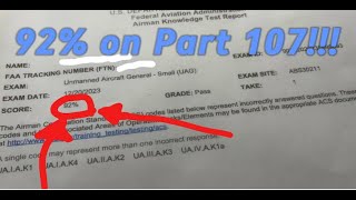 How I Scored a 92 On Part 107 Exam 2024 [upl. by Akla]