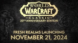 BLIZZARD ANNOUNCED FRESH VANILLA AND THE BURNING CRUSADE [upl. by Nylrehc]