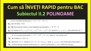 BACALAUREAT MATE 2023 SUBIECTUL 2 REZOLVAT POLINOAME RELATIILE LUI VIETE PROFIL TEHNOLOGIC CLASA 12 [upl. by Attevroc]