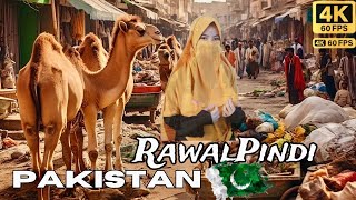 Pakistan 🇵🇰 incredible Walking Tour 4k HDR  Rawalpindi Waliking Tour [upl. by Kassaraba200]