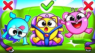 Buckle Up Song 🚗🚙🚕 Safety Rules In The Car Kids Songs 🐱🐨🐰🐯 And Nursery Rhymes by Baby Zoo [upl. by Enylecoj]