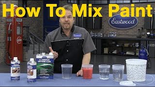 How To Mix Car Paint  Understanding Paint Mixing Ratios with Kevin Tetz at Eastwood [upl. by Fredel269]