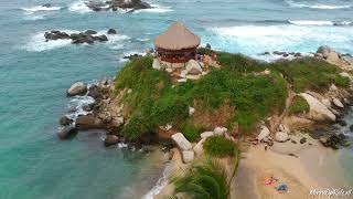 COLOMBIA  TAYRONA NATIONAL PARK  DRONE VIDEO  Parque Tayrona [upl. by Lorollas]