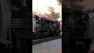 NS1066 New York Central NorfolkSouthern Heritageunit railfans rainfanning emd train railroad [upl. by Holtorf924]