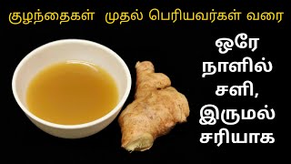 Cold and Cough Remedy at Home  Easy Kashayam for Cold and Cough  Cold and Cough Remedy in Tamil [upl. by Marthena]