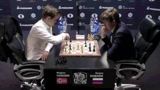 Magnus Carlsen Queen Sacrifice World Championship 2016 [upl. by Bron]