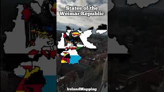 States of the Weimar Republic mapping europe germany deutschland [upl. by Ambler]