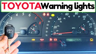 Toyota Warning lights Explained🚘How to fix Car dashboard symbols Meaning What do they mean [upl. by Adirem]