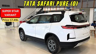 2024 Tata Safari Pure 0 Steller Frost Colour ❤️ Price amp Features  2024 Tata Safari  nitin ghule [upl. by Anerol]