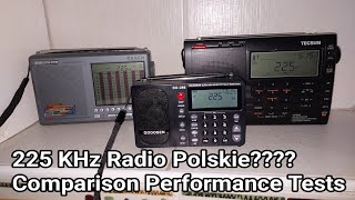 225 kHz Polskie Radio and QODOSEN SR286  TECSUN PL660  DEGEN DE1103 Comparison Performance Tests [upl. by Ahselrak]