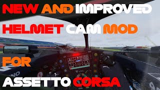 NEW HELMET CAM MOD FOR ASSETTO CORSA [upl. by Franciska]