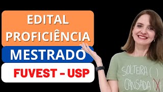 COMO É A PROVA DE PROFICIÊNCIA DA USP  EDITAL FUVEST [upl. by Gussie541]