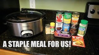 Cook With Me  Crockpot Taco Soup [upl. by Ailimac]