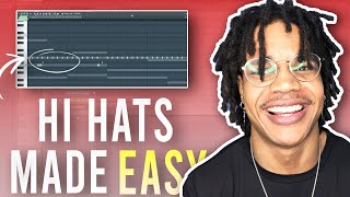 How To Make Good HiHat Patterns FL Studio HiHat Rolls Beginner Tutorial [upl. by Carbrey]