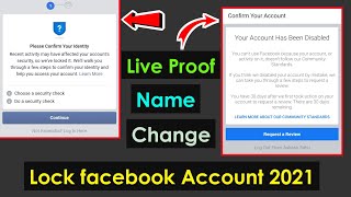 How to change the name of locked Facebook account  Lock facebook account ka name change kaise kare [upl. by Krischer]