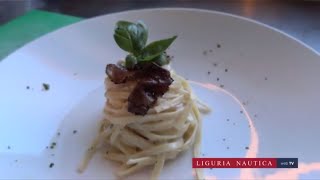 Tagliatelle crema di mascarpone gamberi e tartufo nero [upl. by Evets]