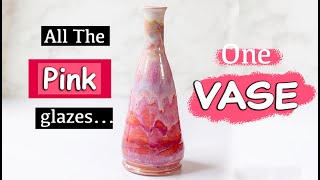 Pink Pottery Glaze Ideas [upl. by Oxford147]