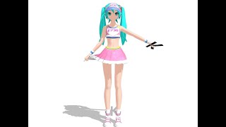 MMD Zigg Zagg Cheerleader Miku [upl. by Aihn]