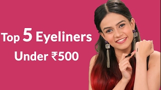 Top 5 Eyeliners Under Rs 500  POPxo [upl. by Llerrem]