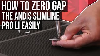 How To Zero Gap Andis Slimline Pro Li And Adjust Trimmer Blade For Sharper Line Up haircut [upl. by Fitzgerald]