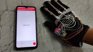 Smart Gloves Using Arduino Nano with Bluetooth speaker [upl. by Peery]