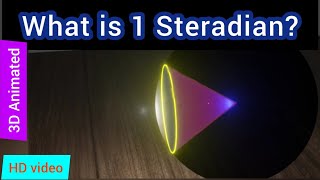 What is 1 Steradian Basic S I Unit of Solid Angle How to construct a 1 Steradian Solid Angle [upl. by Conlan]