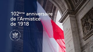 Cérémonie de commémoration du 102ème anniversaire de l’Armistice de 1918 [upl. by Avictor78]