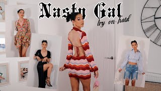 THE BEST DAY DRINKS AND GOING OUT OUTFITS  NASTY GAL TRY ON HAUL  AD [upl. by Aeynod961]