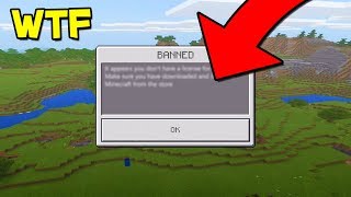 Getting BANNED in Minecraft Pocket Edition [upl. by Maddie]