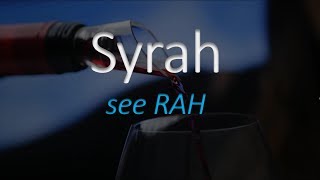 How to Pronounce Syrah French Wine Pronunciation [upl. by Einiffit]