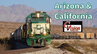 Arizona amp California Railroad in the Sonoran and Mojave Deserts 30 Years of ARZC [upl. by Alur]