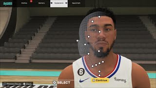 NBA 2k23 Insane  Jayson Tatum Face Creation [upl. by Toile]