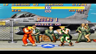 Street Fighter II  Ken Vs Guile SNES [upl. by Naelcm]