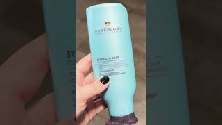 Pureology Strength Cure Shampoo Hair Repair Review shorts [upl. by Aivatan865]