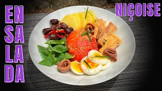 La FAMOSA ENSALADA NIÇOISE con VINAGRETA ESPECIAL 👍🏻  GUILLE RODRIGUEZ [upl. by Christos]