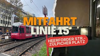 Mitfahrt Linie 15  Herrforder Str  Zülpicher Platz [upl. by Ahsats]