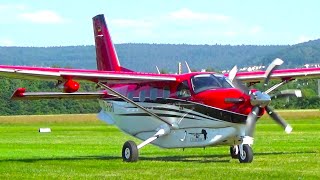 QUEST KODIAK 100 On Grass STOL Turboprop Performance Airshow Display [upl. by Eduj]