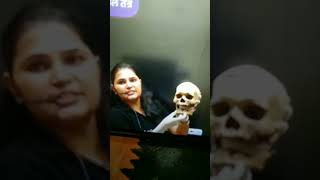 Real human skeleton in yakeen live class 😮😯 [upl. by Ariek]