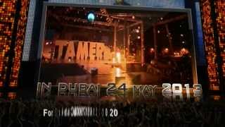 Tamer Hosny Live Concert in Dubai 24 May ADS  اعلان حفل تامر حسني في دبي 24 مايو [upl. by Anialad]