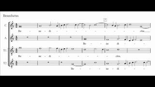 Palestrina  Missa Papae Marcelli  IV SanctusBenedictus score [upl. by Ahseiym]