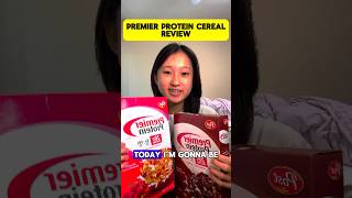 premier protein cereal review chocolate and strawberry  which is better [upl. by Gunar976]