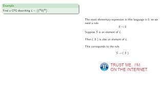 Creating a Context Free Grammar [upl. by Ezechiel]